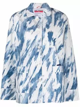 Пижамная рубашка с графичным принтом F.R.S For Restless Sleepers, синий