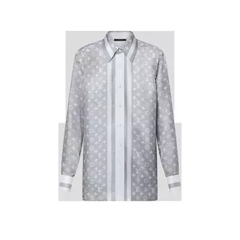 Пижамная рубашка с монограммой Foulard Louis Vuitton, серый