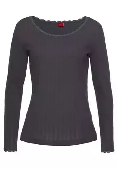 Пижамная рубашка s.Oliver, графит