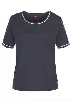 Пижамная рубашка s.Oliver, темно-синий