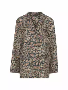 Пижамная рубашка с принтом Loro Piana, мультиколор