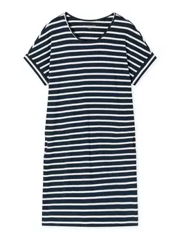 Пижамная рубашка Schiesser Casual Essentials, ночной синий