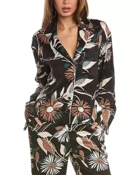 Пижамная рубашка «Шалом» Equipment, черный