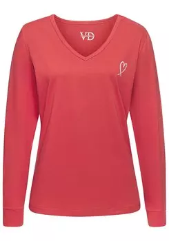 Пижамная рубашка VIVANCE Dreams, красный