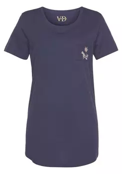 Пижамная рубашка VIVANCE, темно-синий