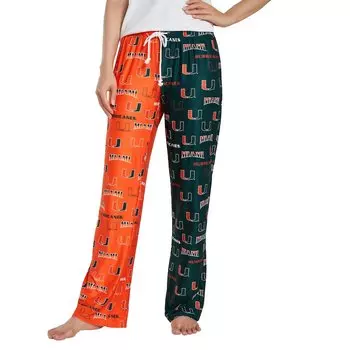 Пижамные брюки Concepts Sport Miami Hurricanes, зеленый