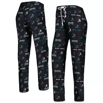 Пижамные брюки Concepts Sport San Jose Sharks, черный