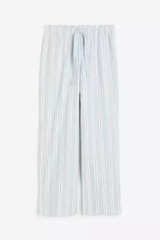 Пижамные брюки H&M, голубой/красный
