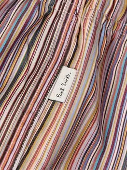 Пижамные брюки из хлопка в полоску PAUL SMITH, красный