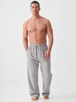 Пижамные брюки из матового хлопка принца уэльского British Boxers, серый