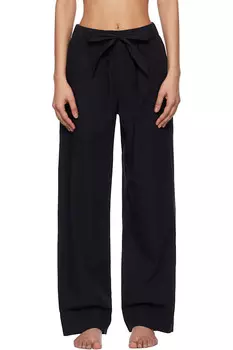 Пижамные брюки из поплина Tekla, черный