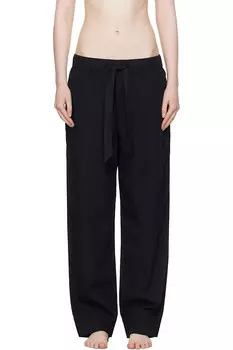 Пижамные брюки из поплина Tekla, черный