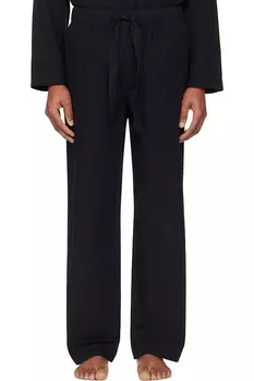 Пижамные брюки из поплина Tekla, черный