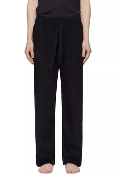 Пижамные брюки из поплина Tekla, черный