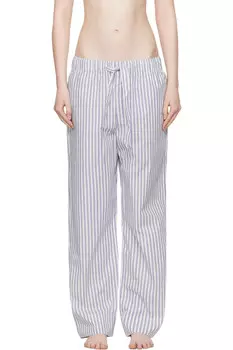 Пижамные брюки из поплина Tekla, цвет skagen stripes