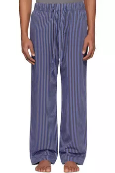 Пижамные брюки из поплина Tekla, цвет verneuil stripes