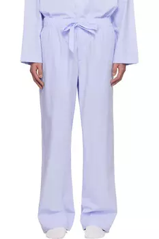 Пижамные брюки из поплина Tekla, синий