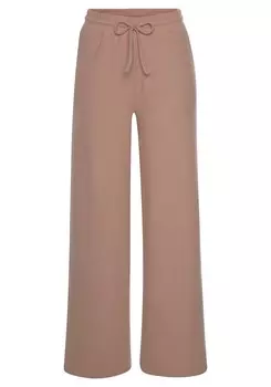 Пижамные брюки Lascana, бежевый