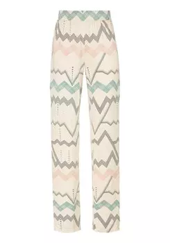 Пижамные брюки Lascana, бежевый