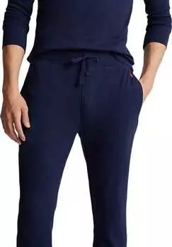 Пижамные брюки Lw-Waffle с эластичным поясом вафельная вязка Polo Ralph Lauren, синий