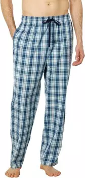 Пижамные брюки Nautica Plaid Poplin Sleep Pants, цвет Sail White