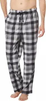 Пижамные брюки Nautica Sustainably Crafted Plaid Fleece Sleep Pants, цвет Storm Grey