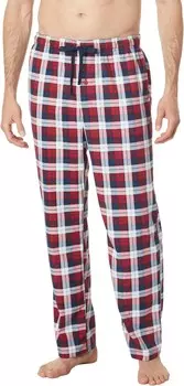 Пижамные брюки Nautica Sustainably Crafted Plaid Fleece Sleep Pants, цвет Rio Red