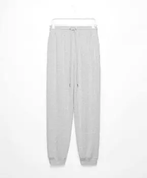 Пижамные брюки Oysho Brushed Joggers, серый меланж