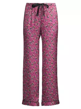 Пижамные брюки Parker с цветочным принтом Morgan Lane, цвет empress violet