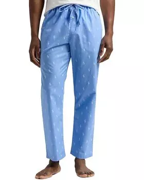 Пижамные брюки Polo Ralph Lauren Aopp Woven Sleep Pants, цвет Chatham Blue