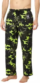 Пижамные брюки Psycho Bunny Woven Poplin Pants, цвет Black 1