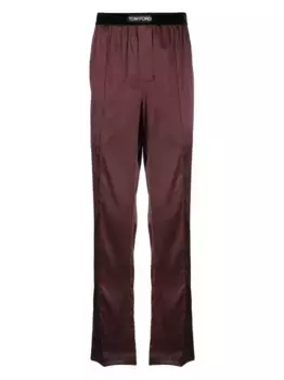 Пижамные брюки с логотипом TOM FORD, коричневый