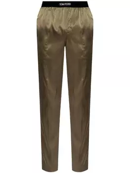 Пижамные брюки с логотипом TOM FORD, зеленый