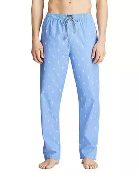 Пижамные брюки с принтом пони Polo Ralph Lauren Allover, синий