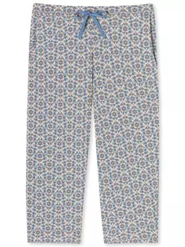 Пижамные брюки Schiesser Mix & Relax 3/4, цвет hellblau, beige