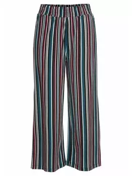 Пижамные брюки sOliver, цвет petrol-weinrot-gestreift