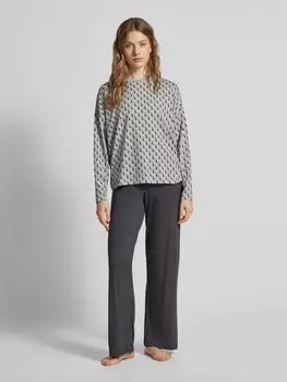 Пижамные брюки свободного кроя с эластичным поясом Mey, антрацит