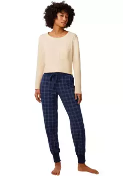 Пижамные брюки Triumph "Mix & Match Trousers Jersey 02 X", пижамные брюки с принтом, цвет Blue Combination