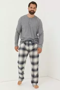 Пижамные брюки в клетку FatFace Fife Fat Face, белый