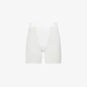 Пижамные плавки Boyfriend из эластичного джерси с высокой посадкой Skims, цвет marble