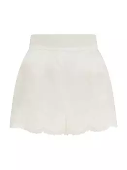 Пижамные шорты Amelia с кружевной отделкой Agent Provocateur, слоновая кость