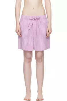 Пижамные шорты из поплина Tekla, мультиколор