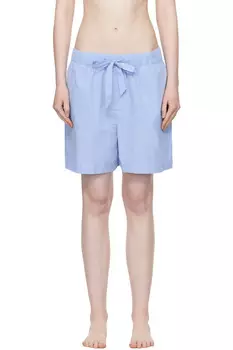 Пижамные шорты из поплина Tekla, синий