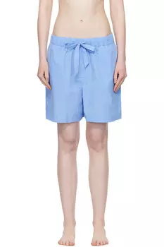 Пижамные шорты из поплина Tekla, синий