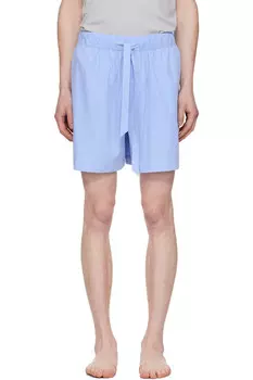 Пижамные шорты из поплина Tekla, синий