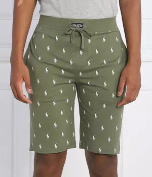 Пижамные шорты мужские Polo Ralph Lauren с принтом, зеленый