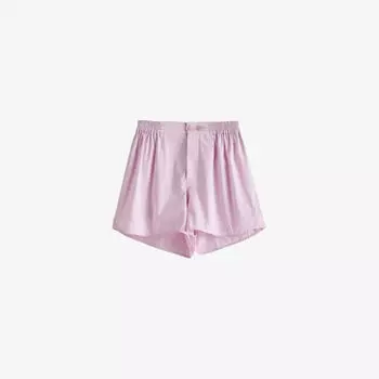 Пижамные шорты outline из органического хлопка с контрастной отделкой Hay, розовый