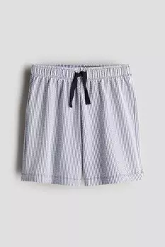 Пижамные шорты с вафельной структурой H&M, синий