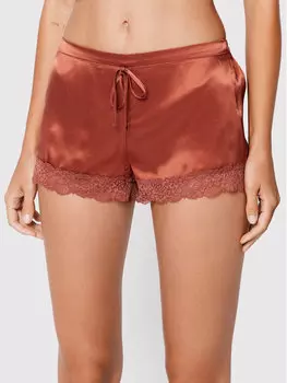 Пижамные шорты стандартного кроя Etam, коричневый