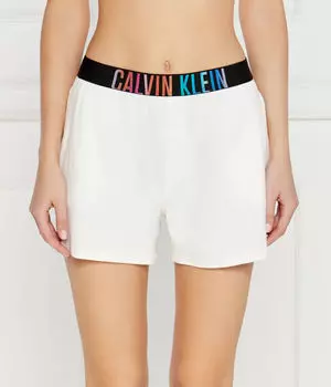 Пижамные шорты женские Calvin Klein Underwear с контрастным поясом, белый